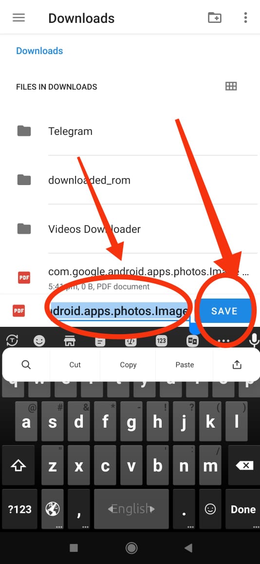 Google Photos ব্যবহার করে পিডিএফ ফাইলের নাম দিন